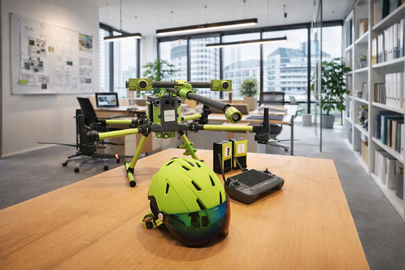 DCS drone in office environment